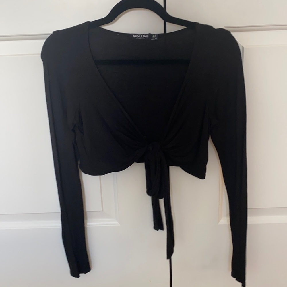 Nasty gal long sleeve crop top